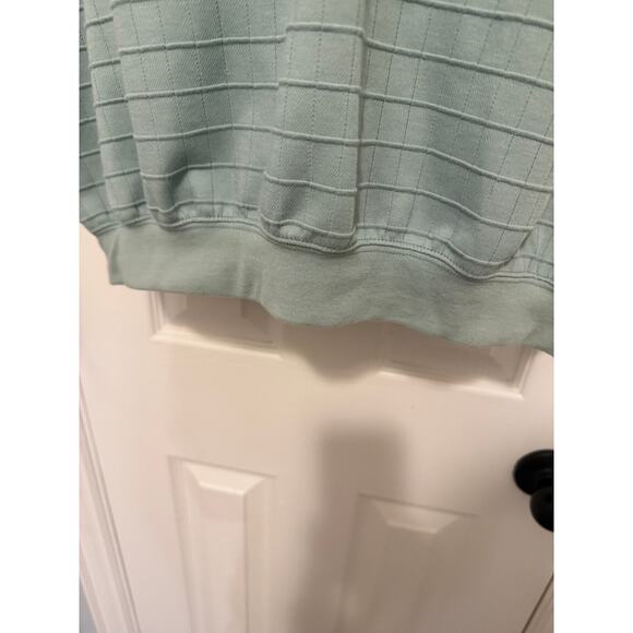 Vintage Safe Harbor Polo Shirt L – Sage Green Knit Cotton Blend Retro Style - Picture 5 of 7